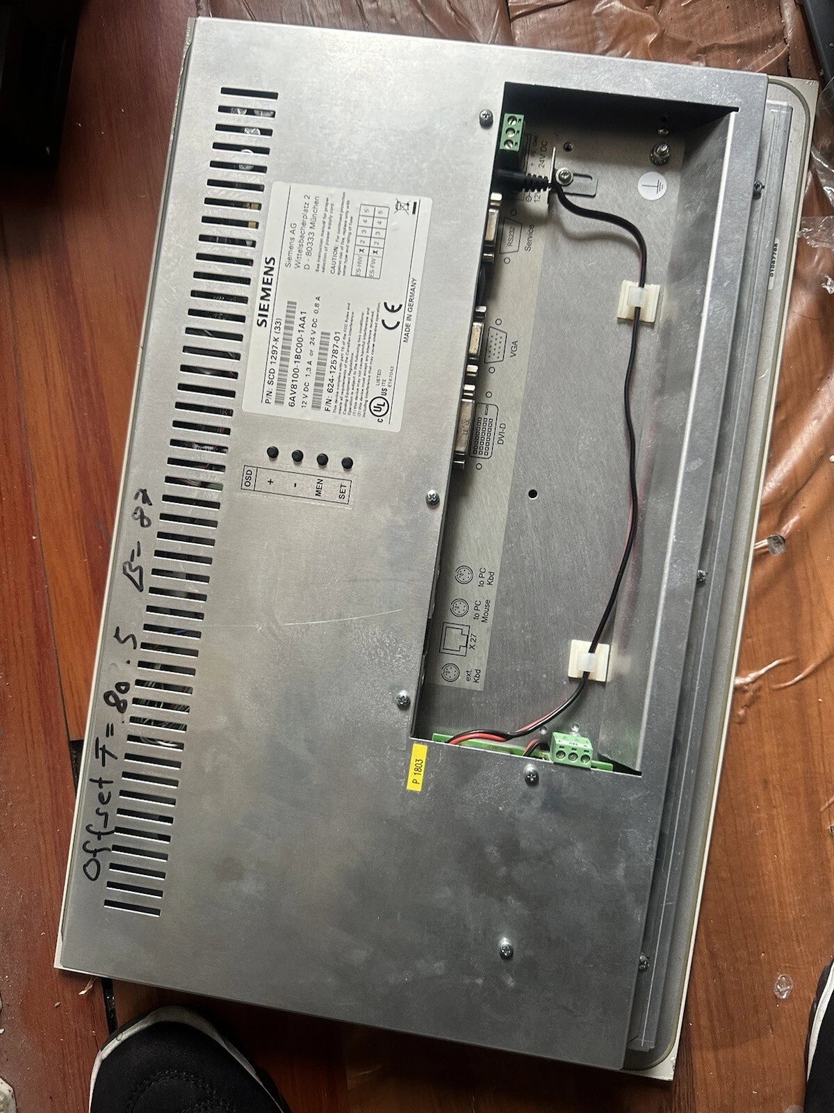 Siemens 6AV8100-1BC00-1AA1 Operator Panel for Industrial Use
