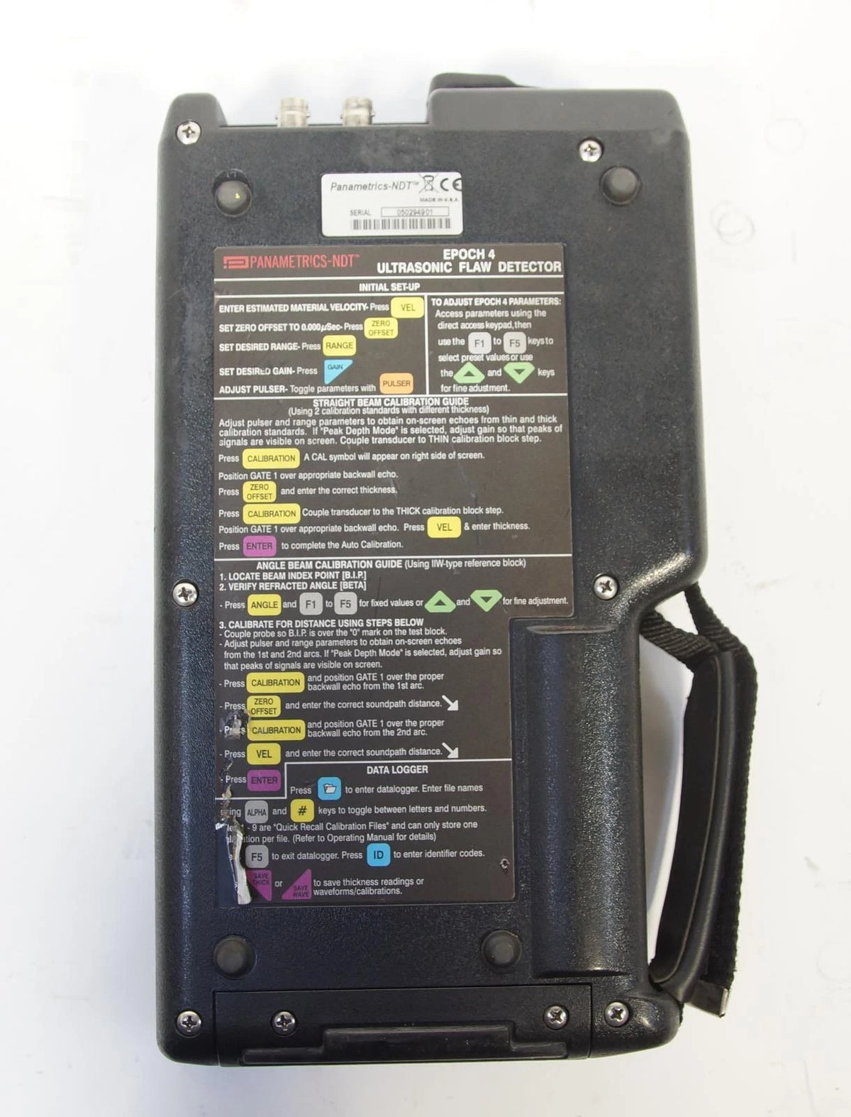Panametrics Olympus EPOCH 4 Handheld Digital Ultrasonic Flaw Detector