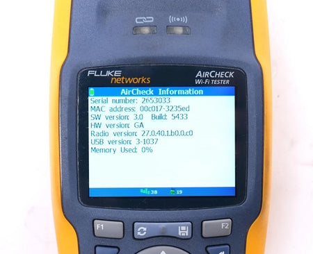 Fluke Networks AirCheck 802.11 a/b/g/n Handheld Wi-Fi Wireless Network Tester