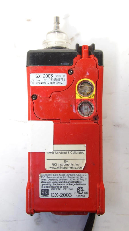 Lot of 5 RKI Instruments GX-2003 Portable Gas Detector Monitors