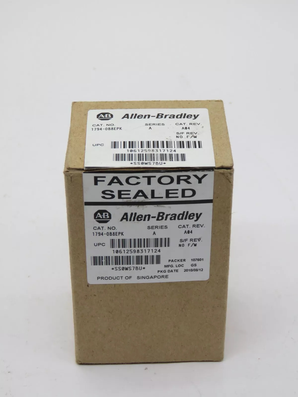 Allen Bradley 1794-0B8EPK Conformal Coating 24VDC Source Output Electrical Fused 8 PT