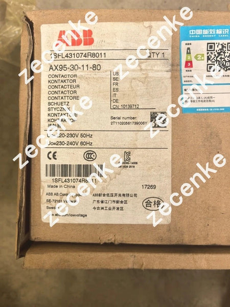 ABB AX95-30-11-80 AC Contactor 220V 1SFL431074R8011