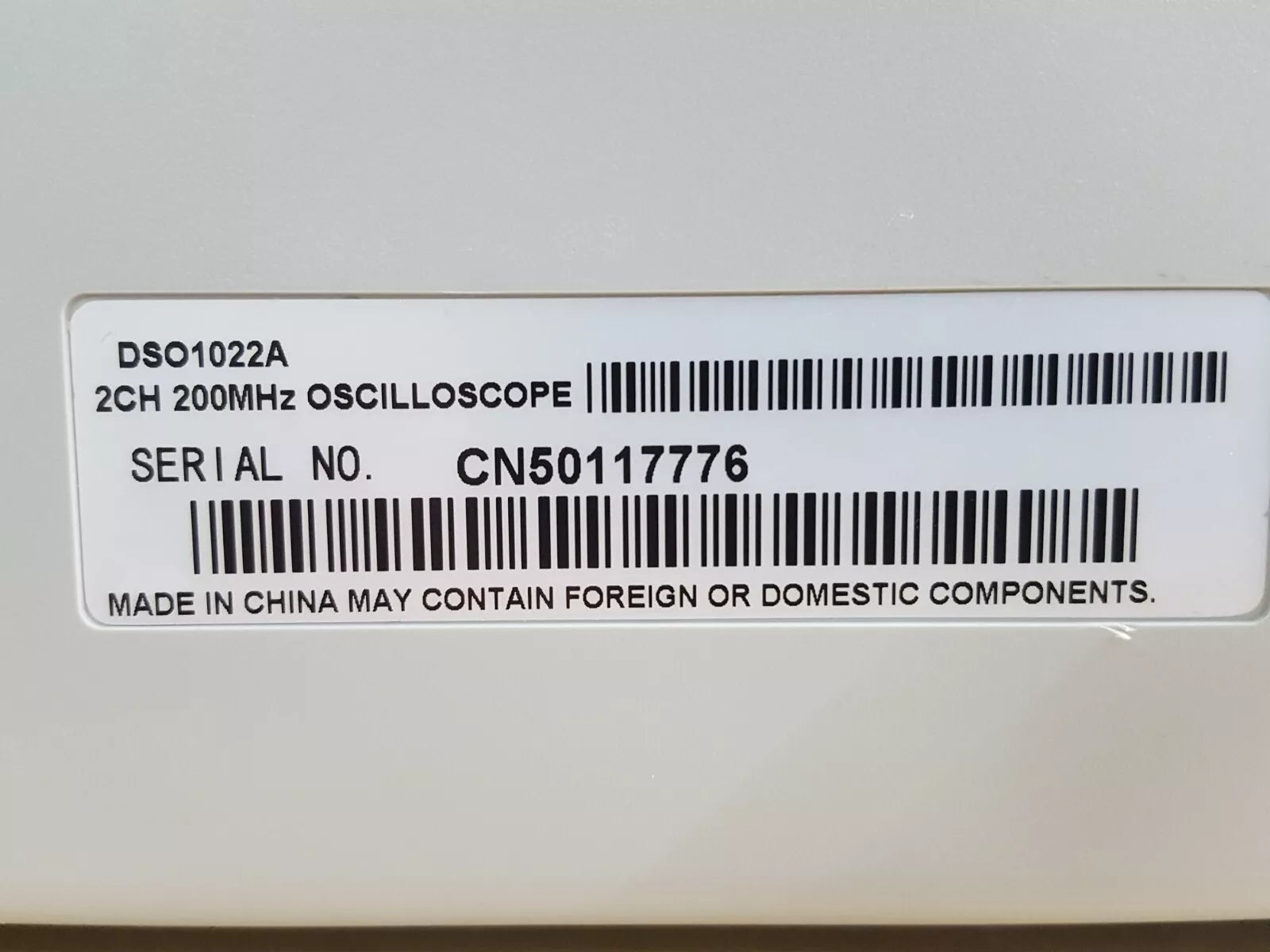 Agilent DSO1022A: 200MHz 2 Channel 2GSa/s Oscilloscope