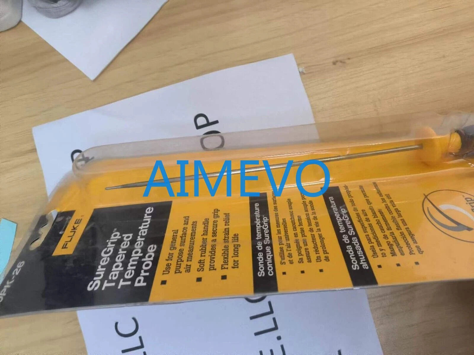 Fluke 80PK-26 SureGrip Tapered Temperature Probe, -40 to 816°C