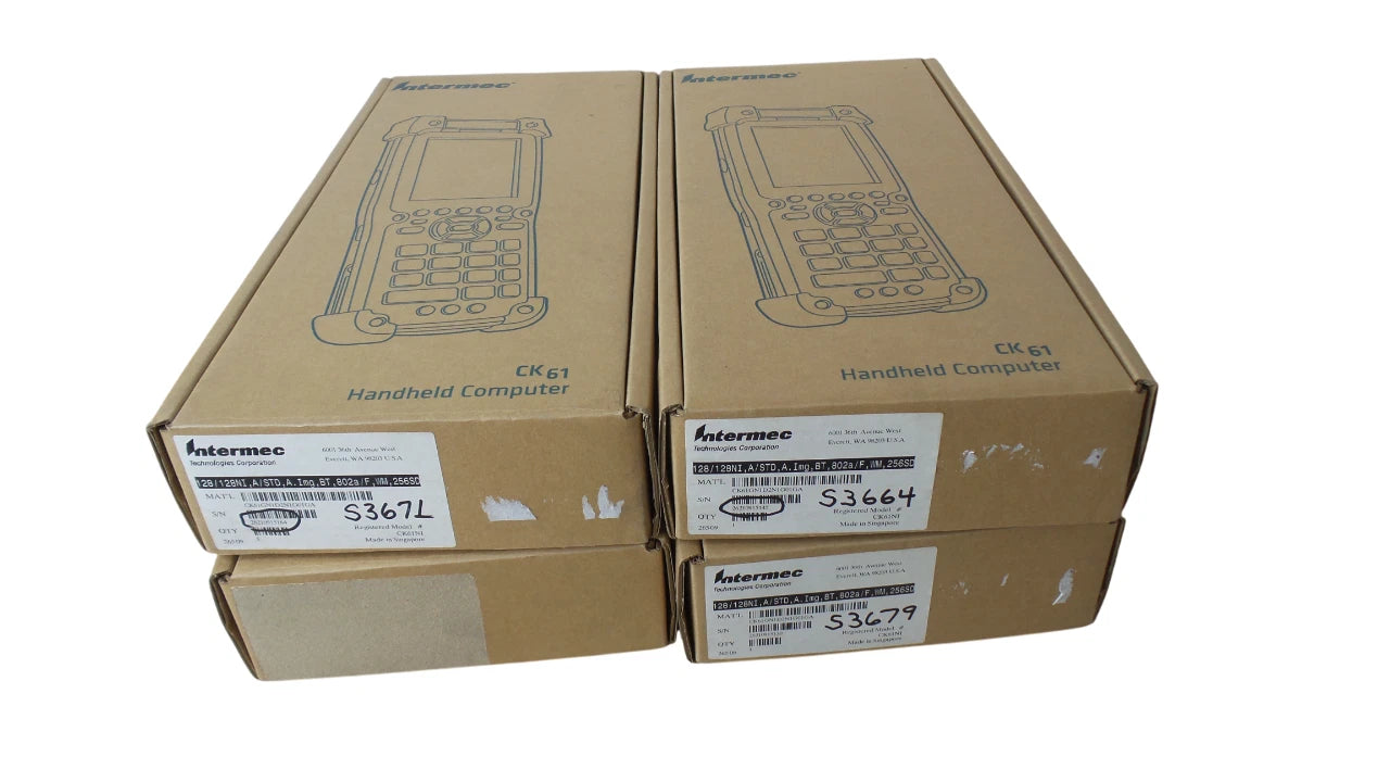 LOT of 4 Intermec CK61NI Barcode Scanner