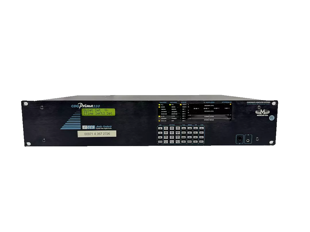 Musicam CDQ Prima 220 Stereo Digital Audio Codec 2RU
