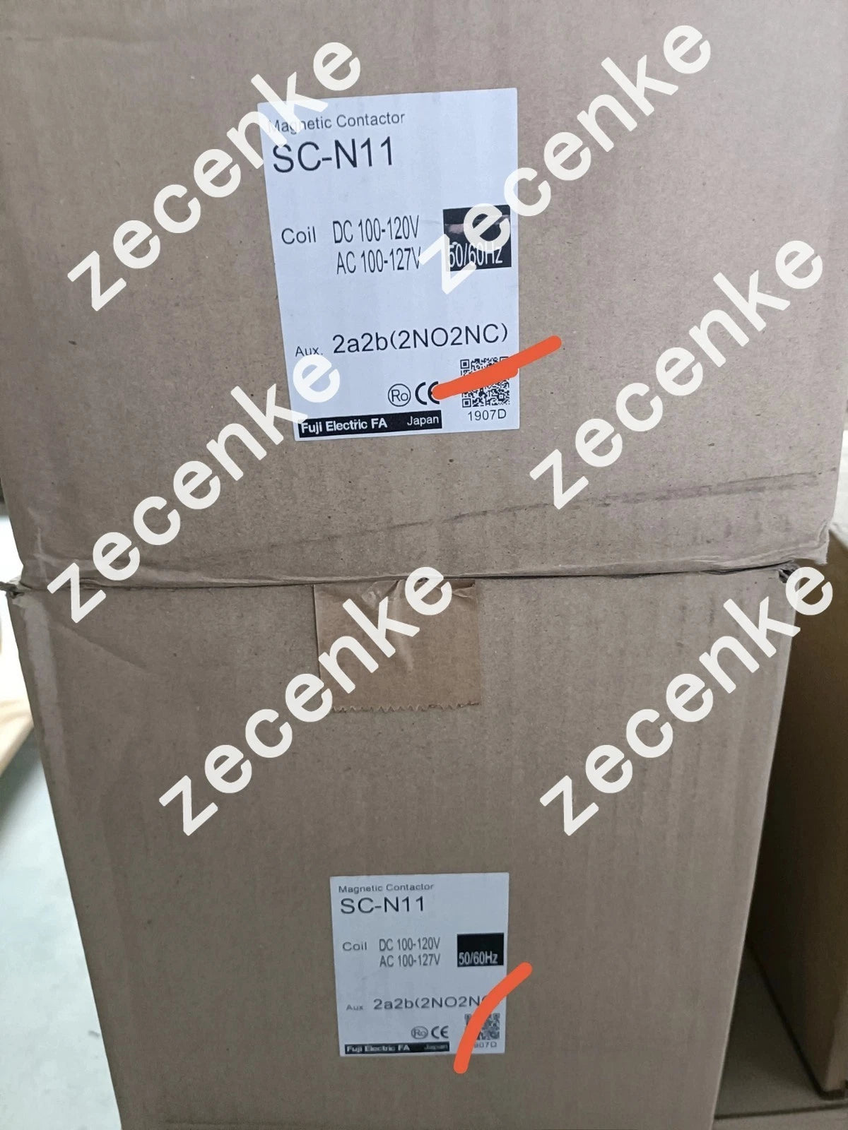 Fuji Electric SC-N11 [300] Magnetic Contactor 100-120 Vdc Coil 3NC5F New
