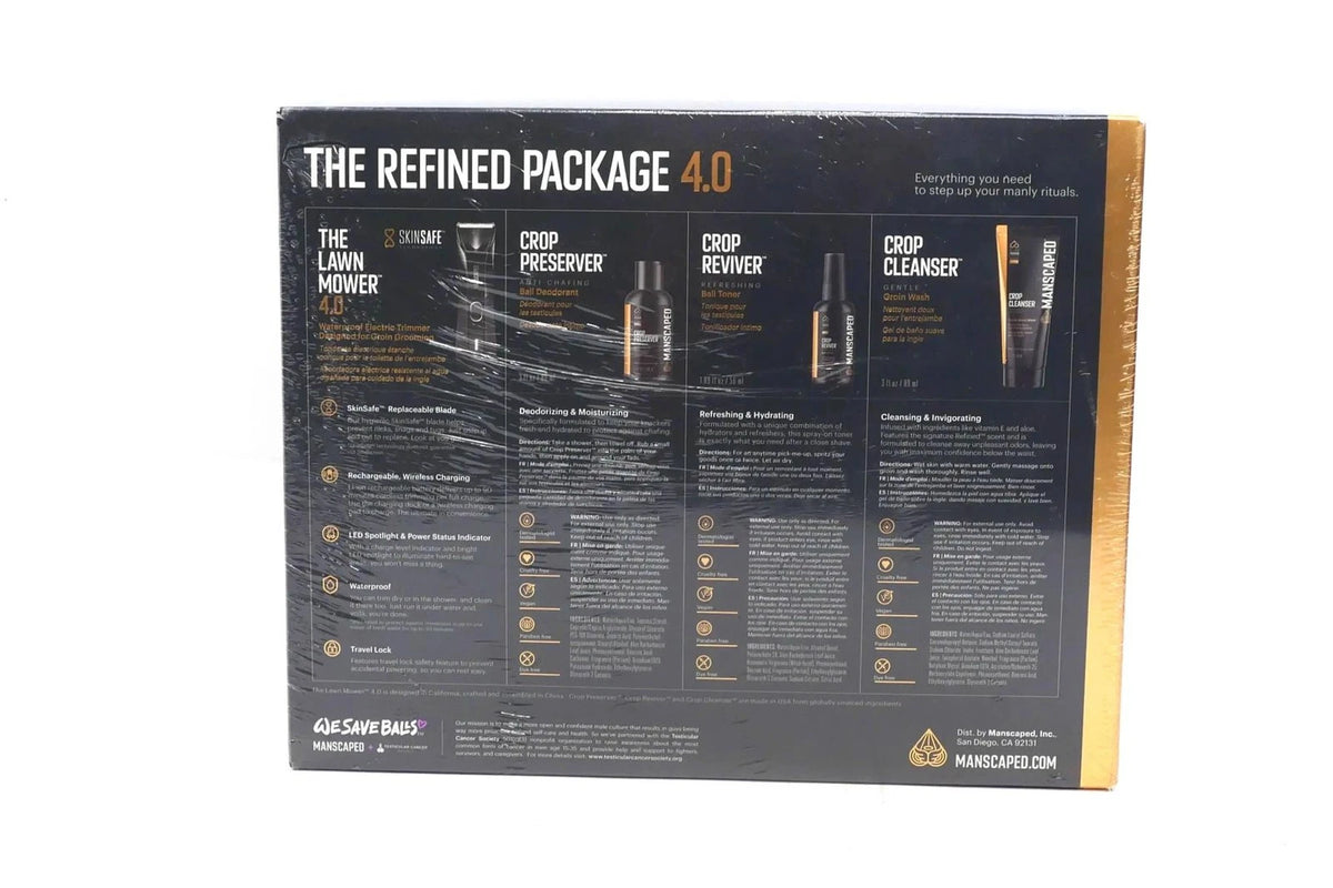 Manscaped The Refined Package 4.0 For Below-the-Waist Grooming & Hygiene