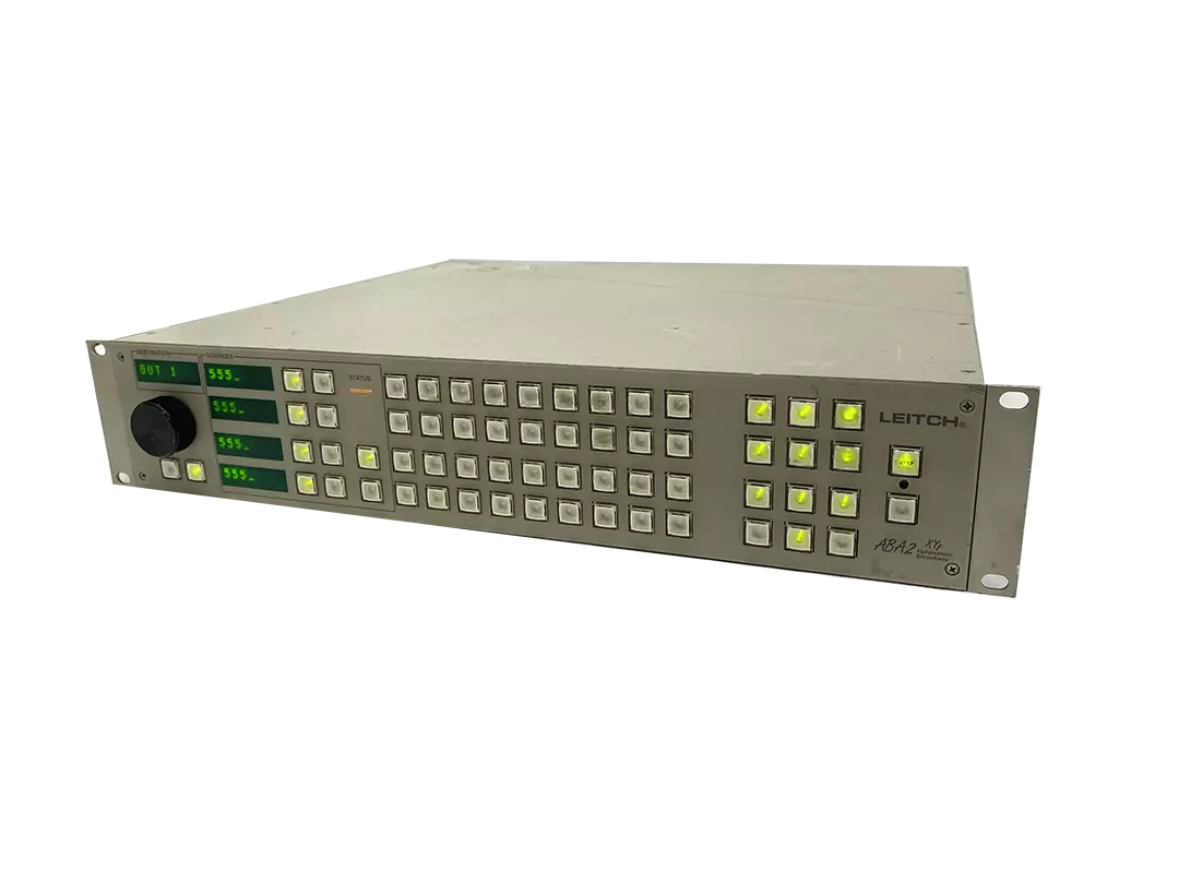 Leitch RCP-ABA2-Xyp 16x16 Audio Video Router with 2x ASM 16x16+ Module and 1x VSR-16x16
