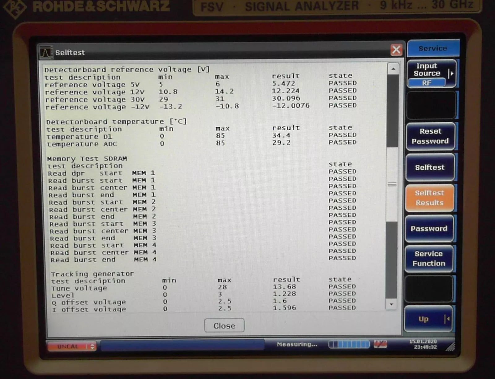 R&S FSV30-B22-B10-B3-B5-B9 100915 9kHz-30GHz Spectrum Analyzer
