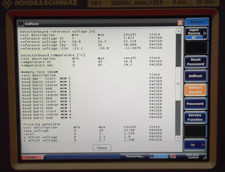 R&S FSV30-B22-B10-B3-B5-B9 100915 9kHz-30GHz Spectrum Analyzer