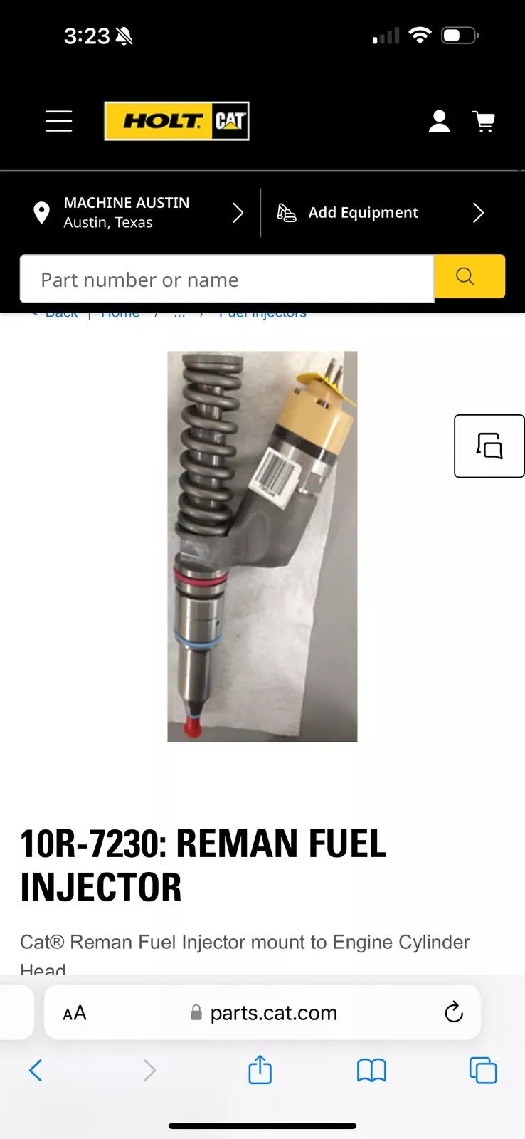 CAT 10R-7230 Diesel Injector - New Sealed