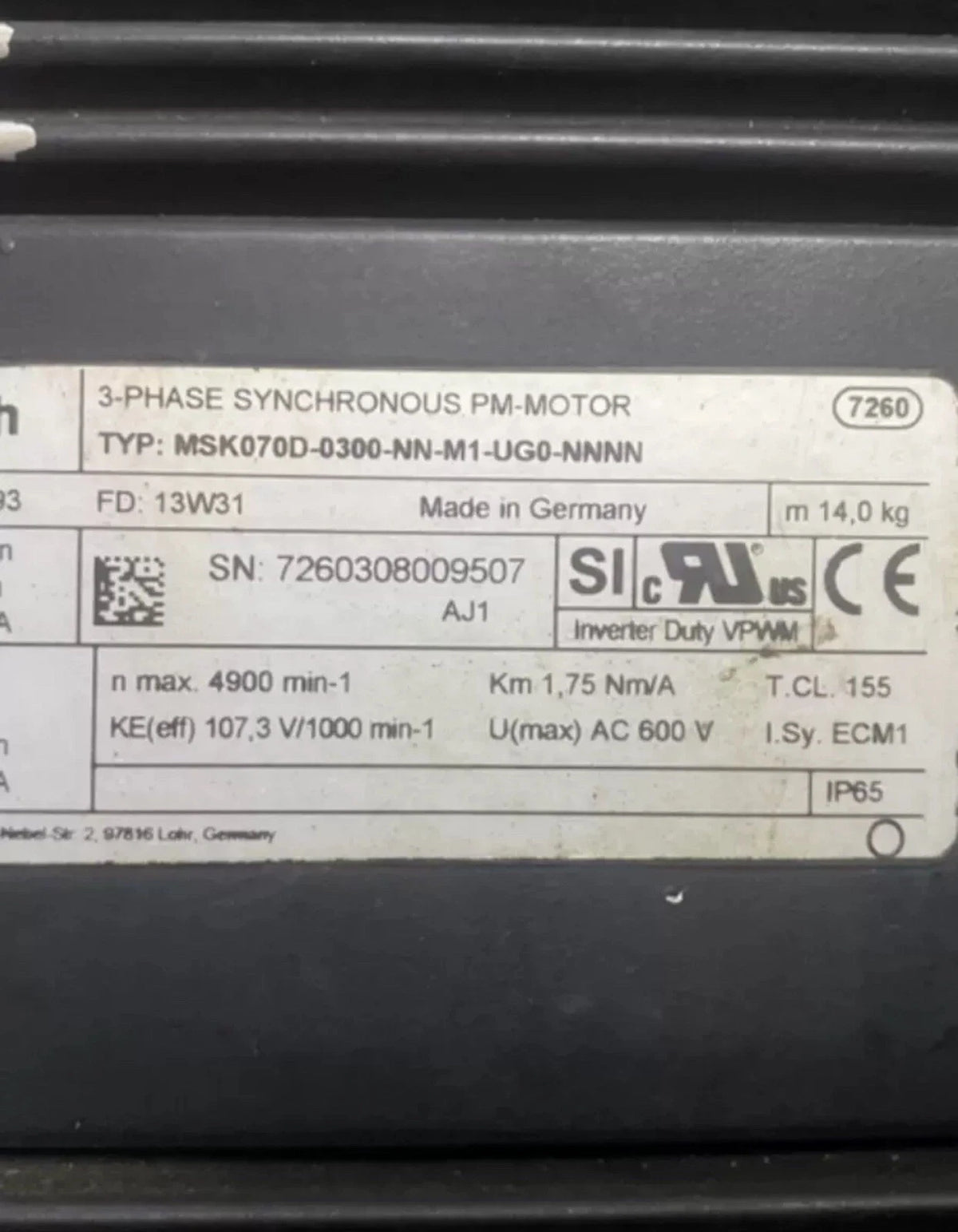 MSK070D-0300-NN-M1-UG0-NNNN Rotary Encoder Motor