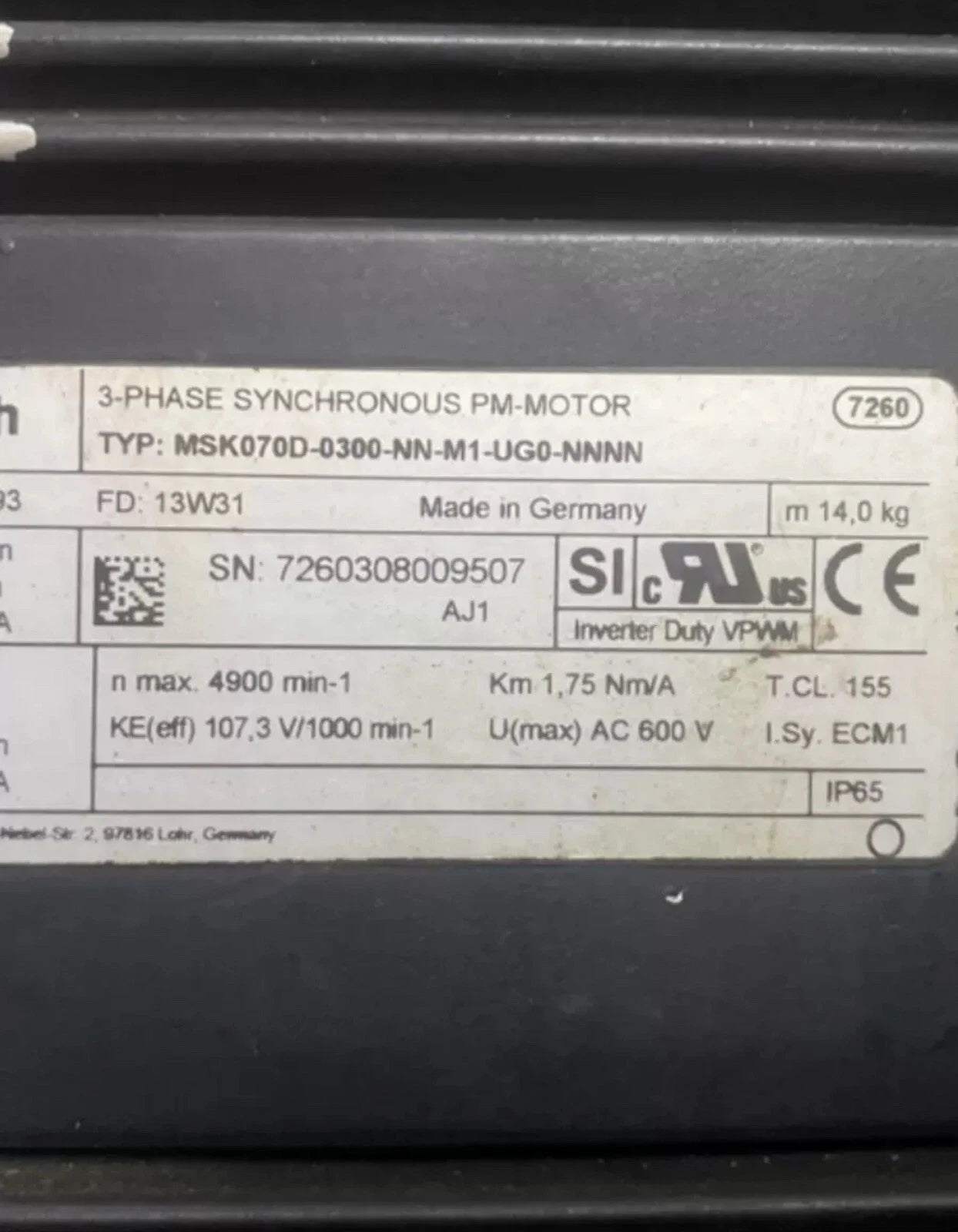 MSK070D-0300-NN-M1-UG0-NNNN Rotary Encoder Motor