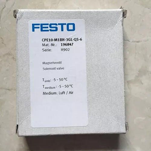 Festo CPE10-M1BH-3GL-QS-6 196847 Solenoid Valve