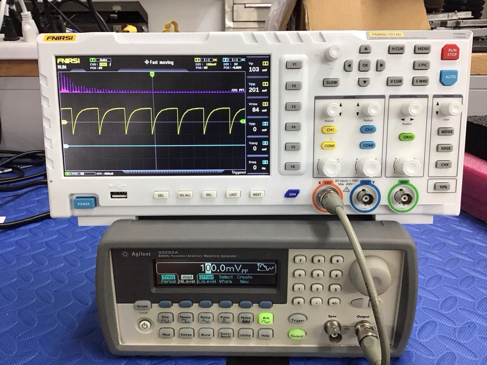 🔥Agilent 33250A 80 MHz Function/Arbit rary Waveform Generator w/Opt1 ~ CAL'D!