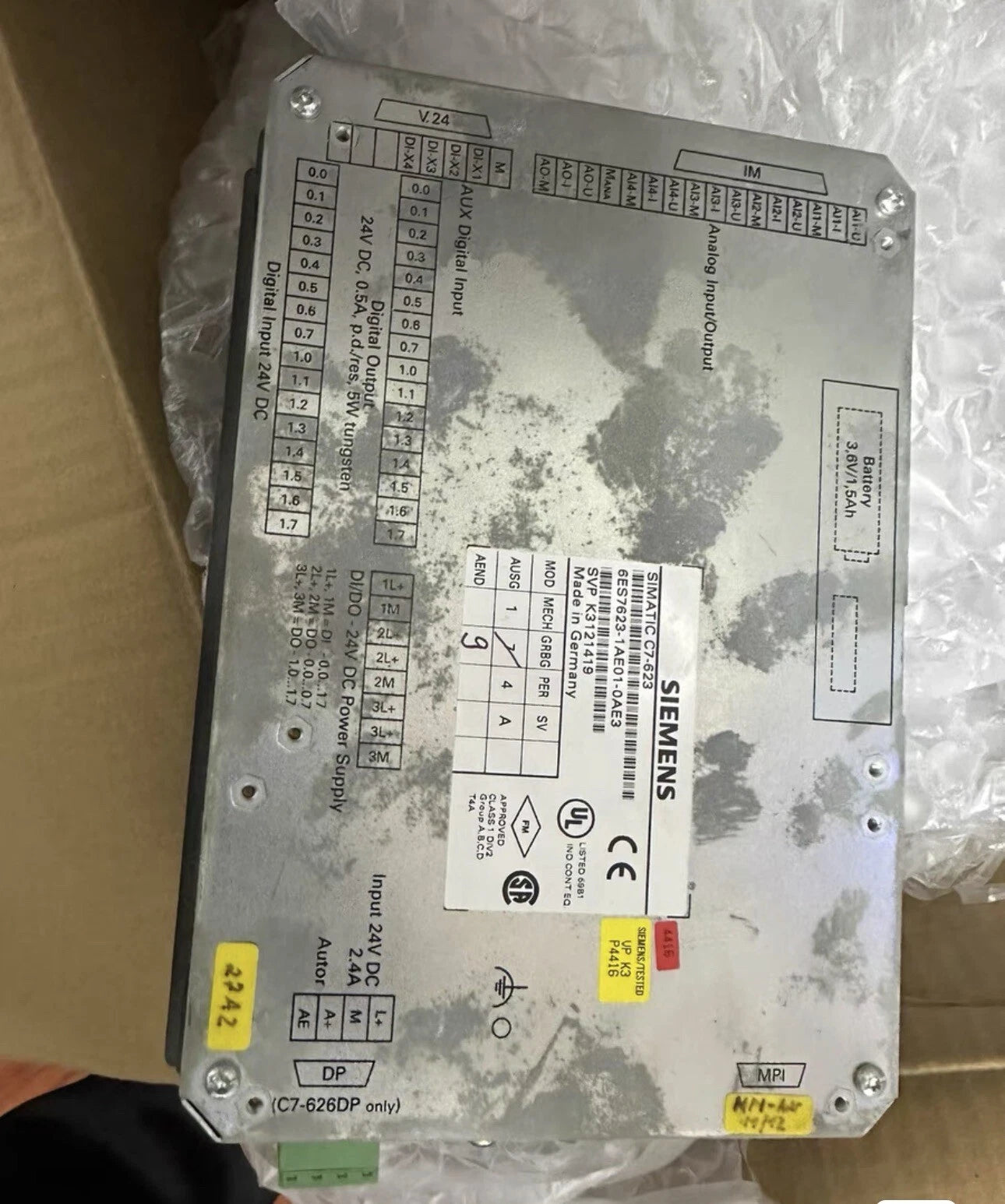 SIEMENS 6SE7623-1AE01-0AE3 C7-623 Frequency Converter