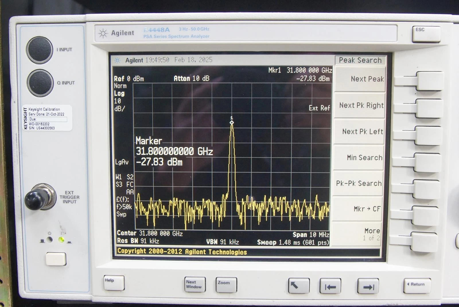 Agilent N5183A 32GHz MXG RF Analog Signal Generator OPT 1E1 532 ALB UNT UNW