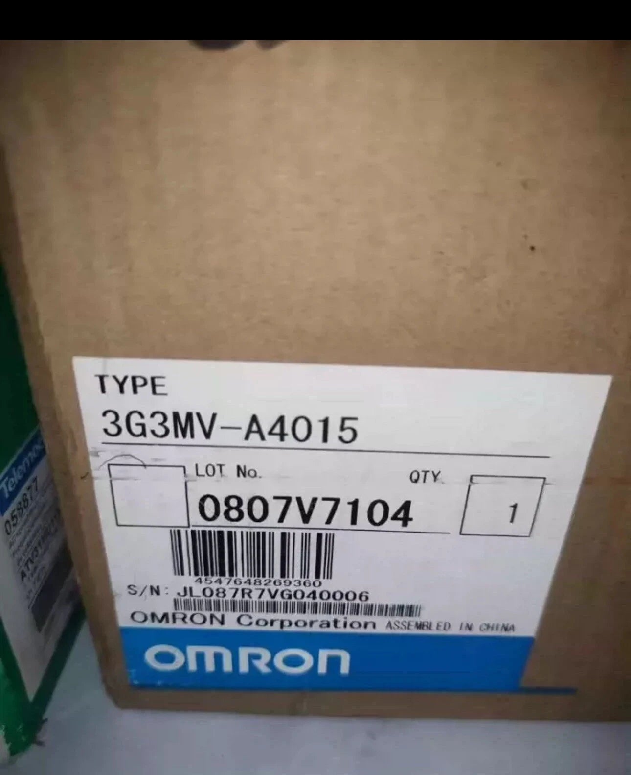 Compact 3G3MV-A4015 Inverter Drive for Efficient Motor Control