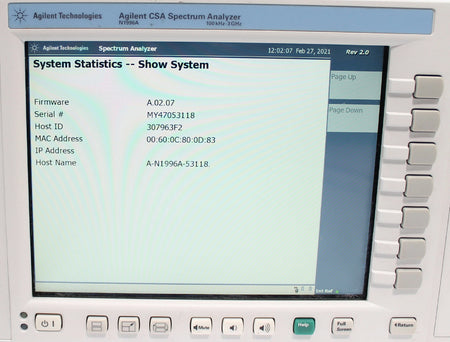 HP Agilent Keysight N1996A 100 kHz to 3 GHz CSA Spectrum Analyzer AS-IS
