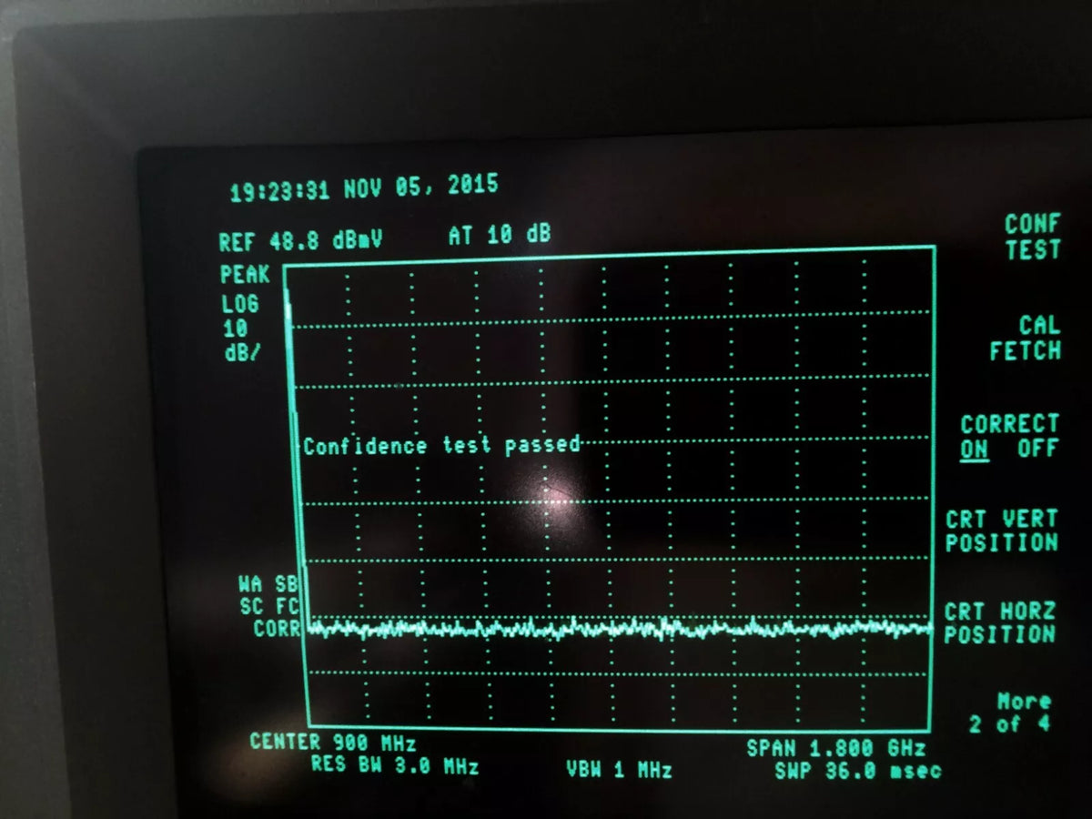HP Agilent Keysight 8591C Cable TV Analyzer 1.8 GHz Opt 4, 101, 105, 102, 43