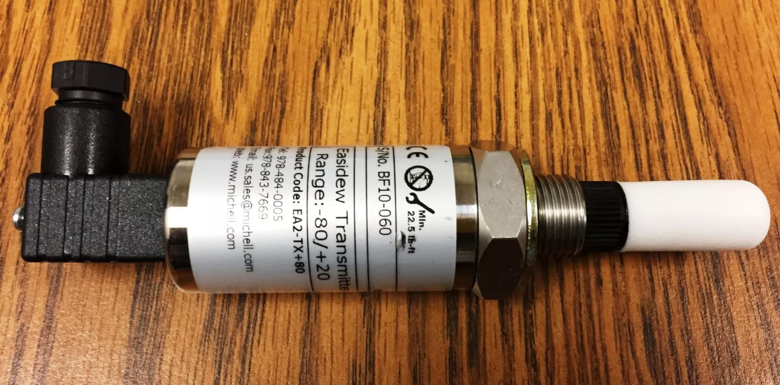 Michell Instruments EA2-TX+80 Dew Point Transmitter, Range -112 to 68°F