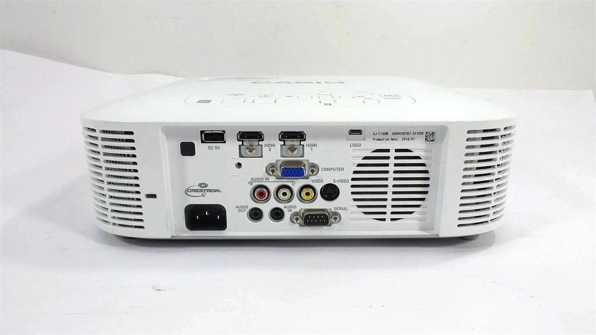Casio XJ-F100W WXGA DLP Projector - 3500 Lumens - Light Timer: 1900 Hours