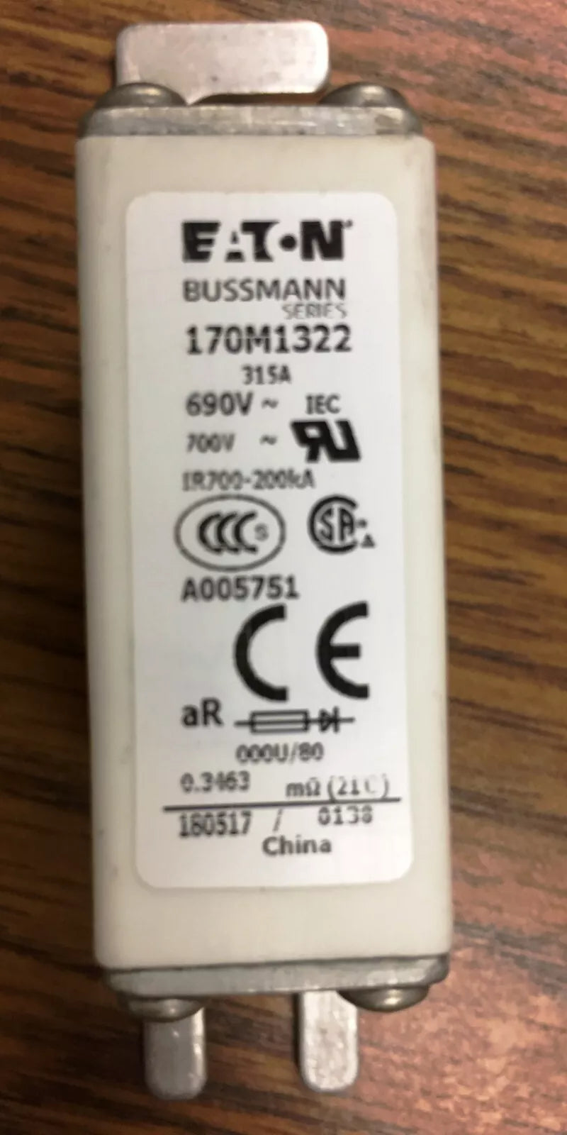 ETN Bussmann 170M1322 High Speed Square Body Fuses