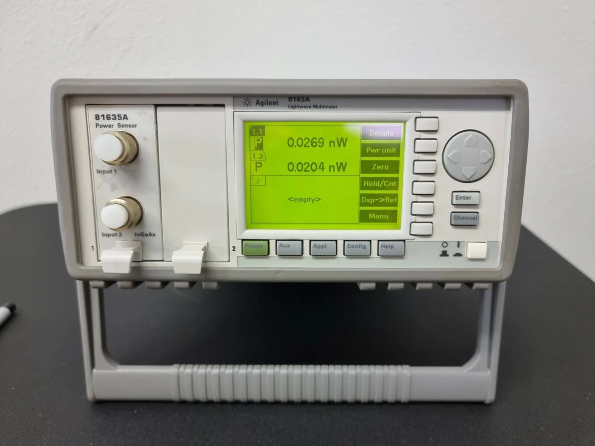 Agilent 8163A Lightwave Multimeter with 81635A Power Sensor