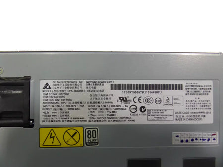 Lot of (09) Delta Electronics DPS-1400BB Switching Power Supply
