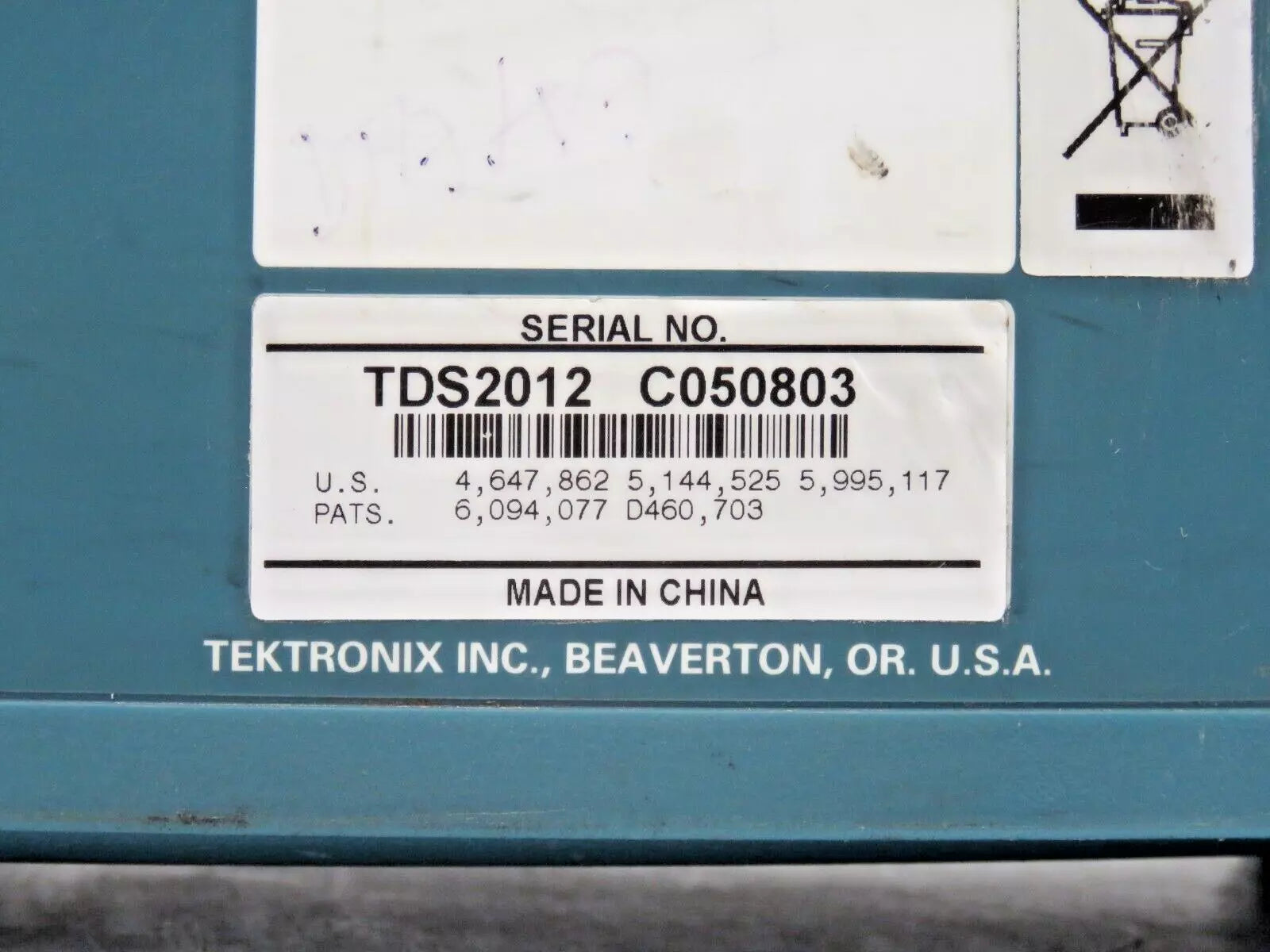 Tektronix TDS 2012 Two Channel Digital Storage Oscilloscope 100 MHz 1 GS/s