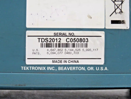 Tektronix TDS 2012 Two Channel Digital Storage Oscilloscope 100 MHz 1 GS/s