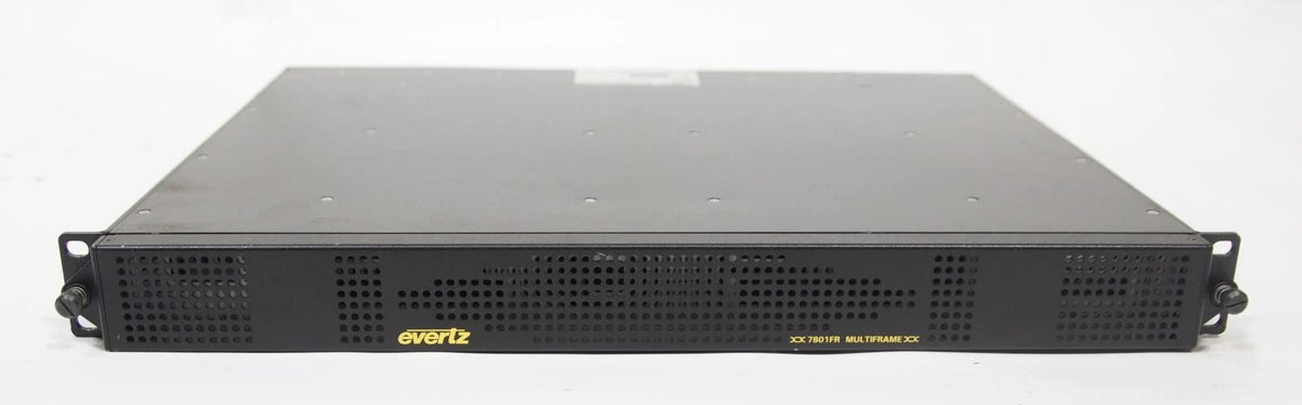 Evertz 7801FR Multiframe Digital Signal Processor with 2x 7743DLY-HD Boards