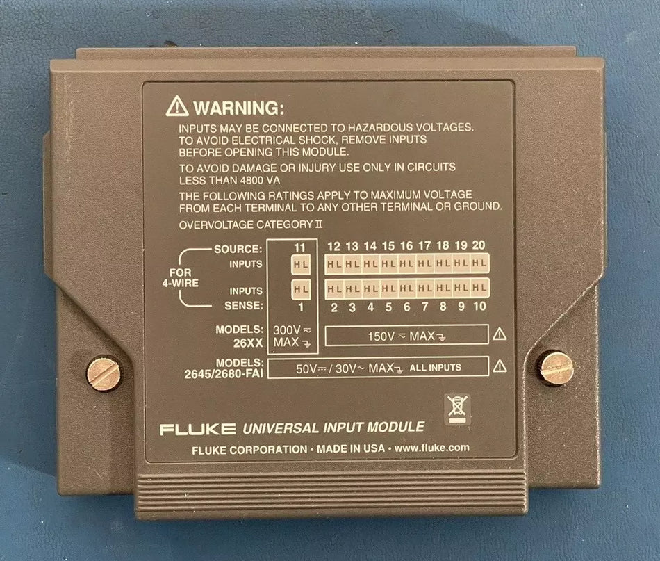 Fluke 2645/2680A-FAI 2680A-180 Universal Input Module