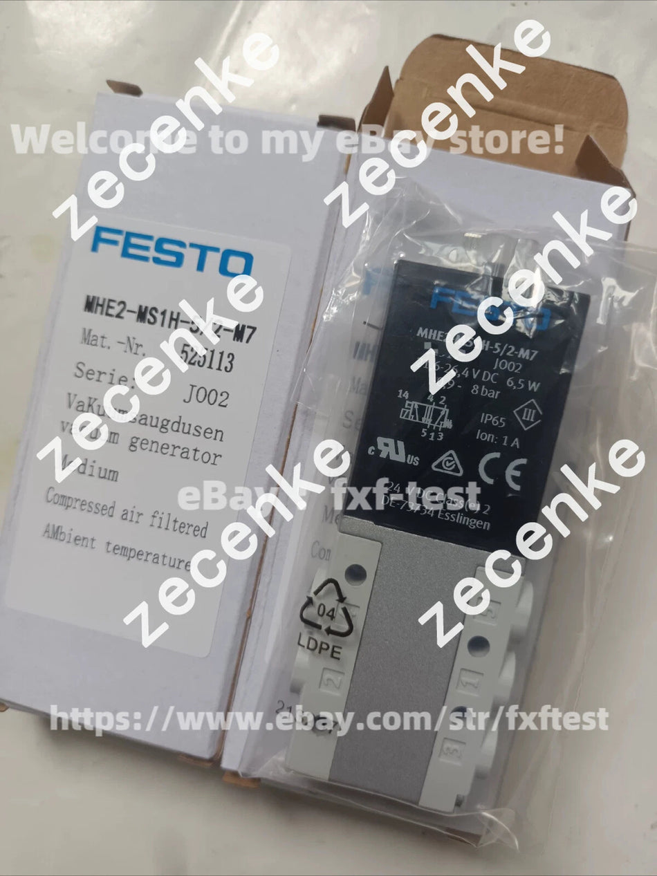Festo 5/2-Way High-Speed Solenoid Valve MHE2-MS1H-5 2-M7 525113