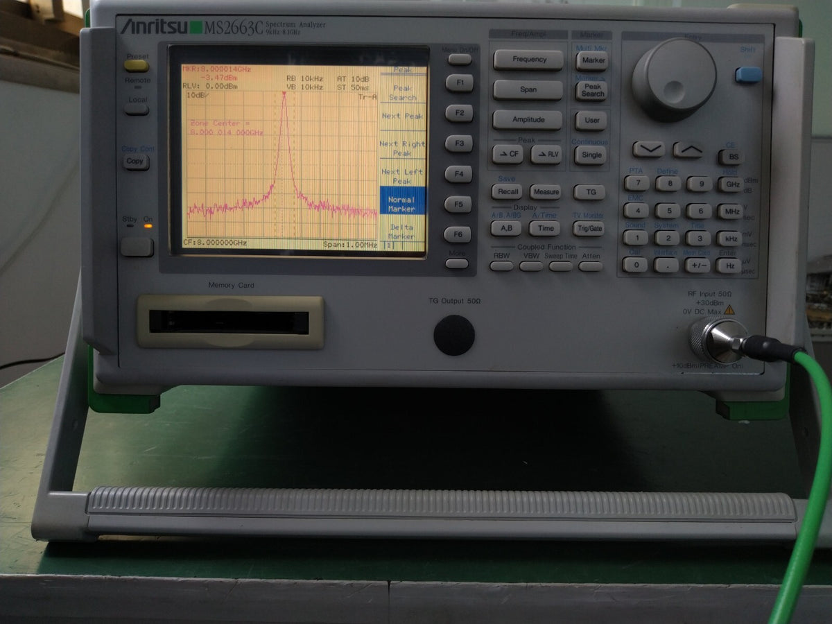 Anritsu MS2663C Spectrum Analyzer 9kHz-8.1GHz. w/ Opt. 02, 04, 06, 10 _s/n0504 - XG eqpt