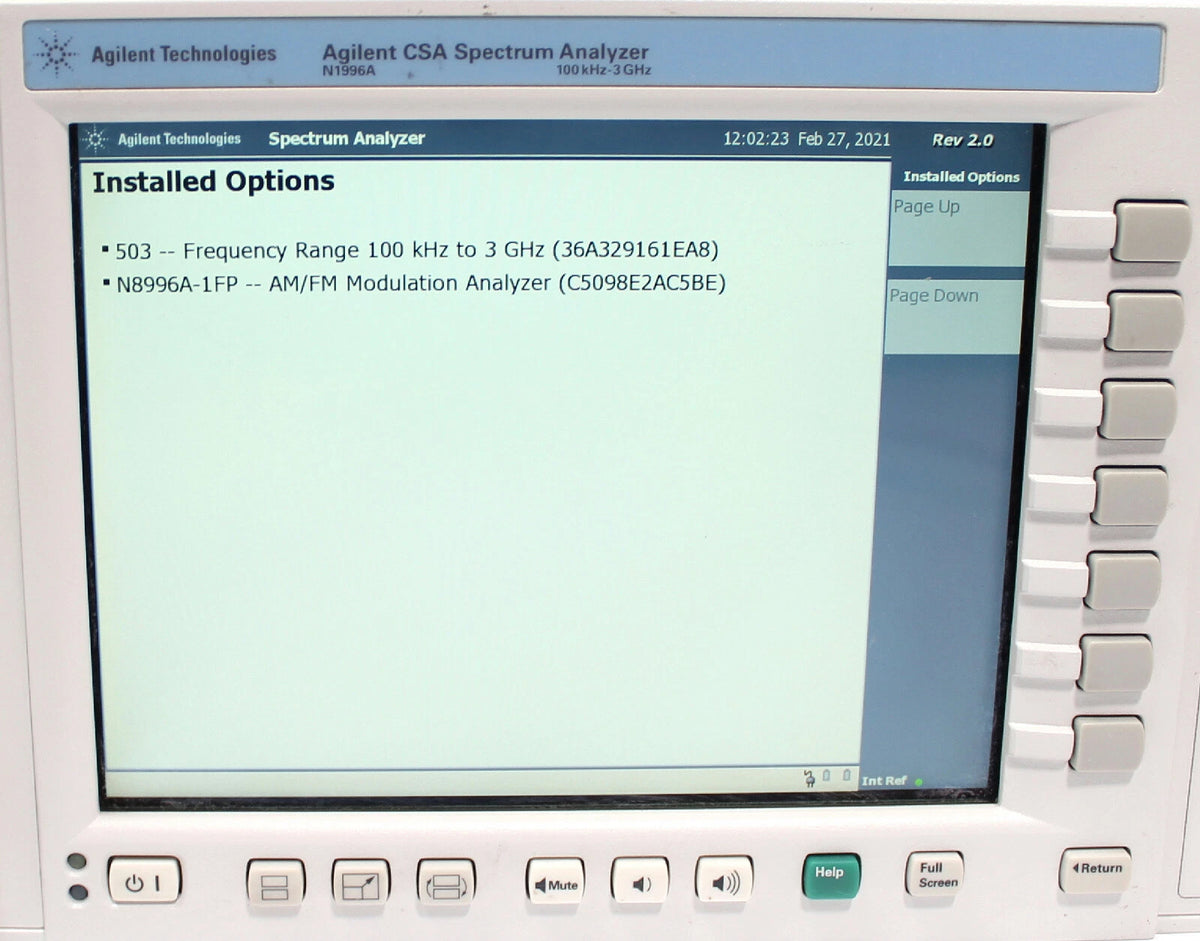 HP Agilent Keysight N1996A 100 kHz to 3 GHz CSA Spectrum Analyzer AS-IS