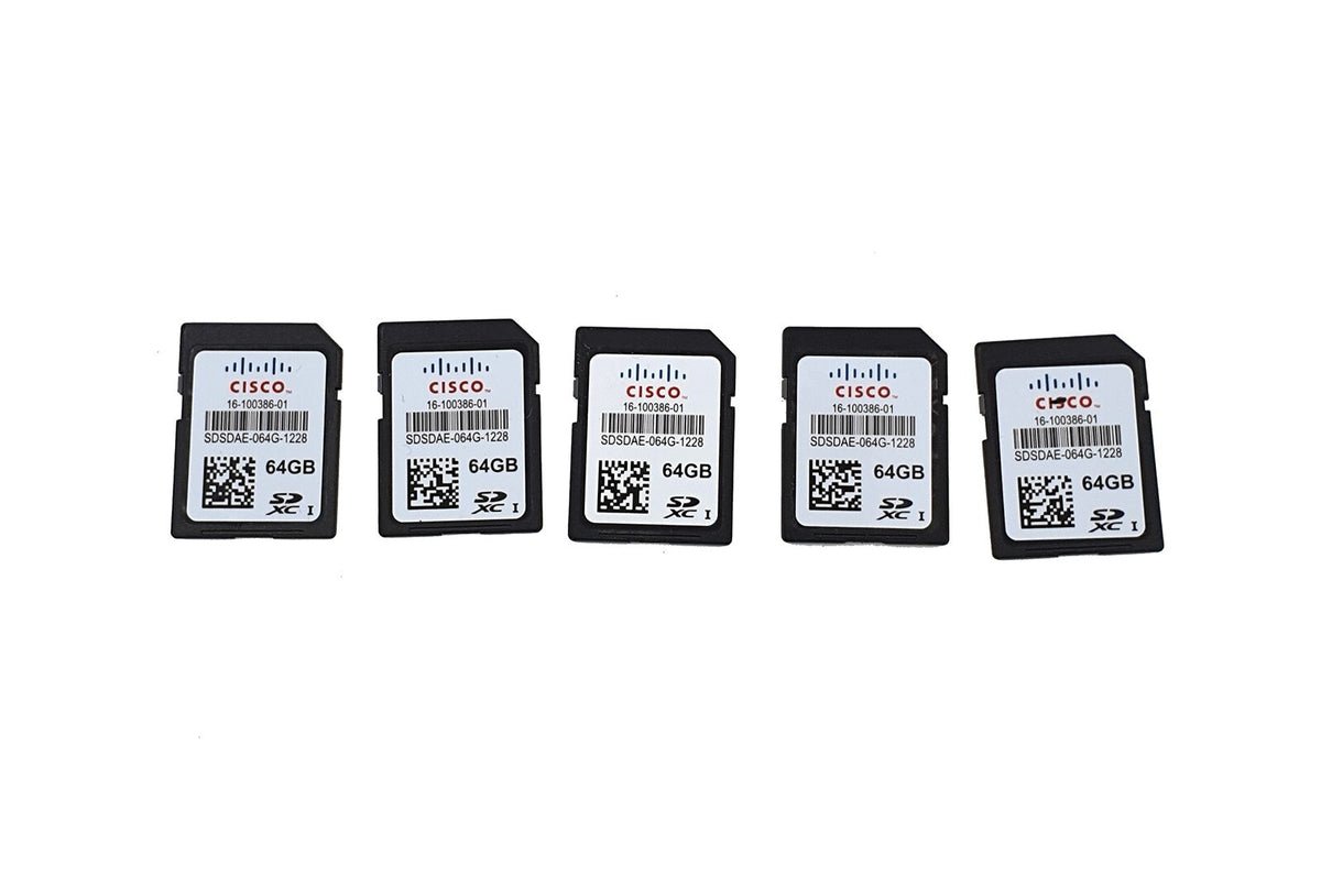 Cisco 16-100386-01 64GB SD Flash Memory Card