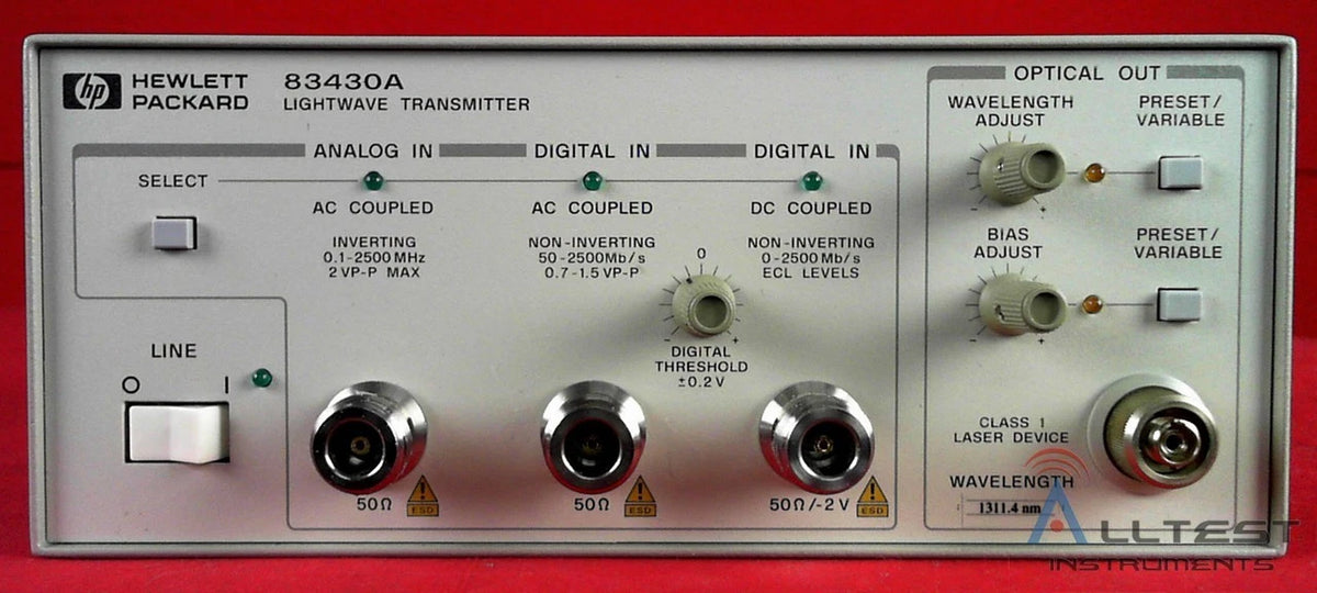 Agilent Keysight 83430A-130 Lightwave Digital Source (0334)