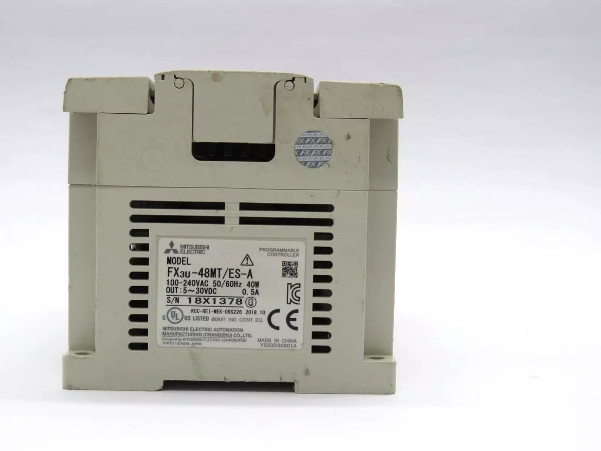 Mitsubishi FX3U-48M Base Programmable Controller 100-240 VAC