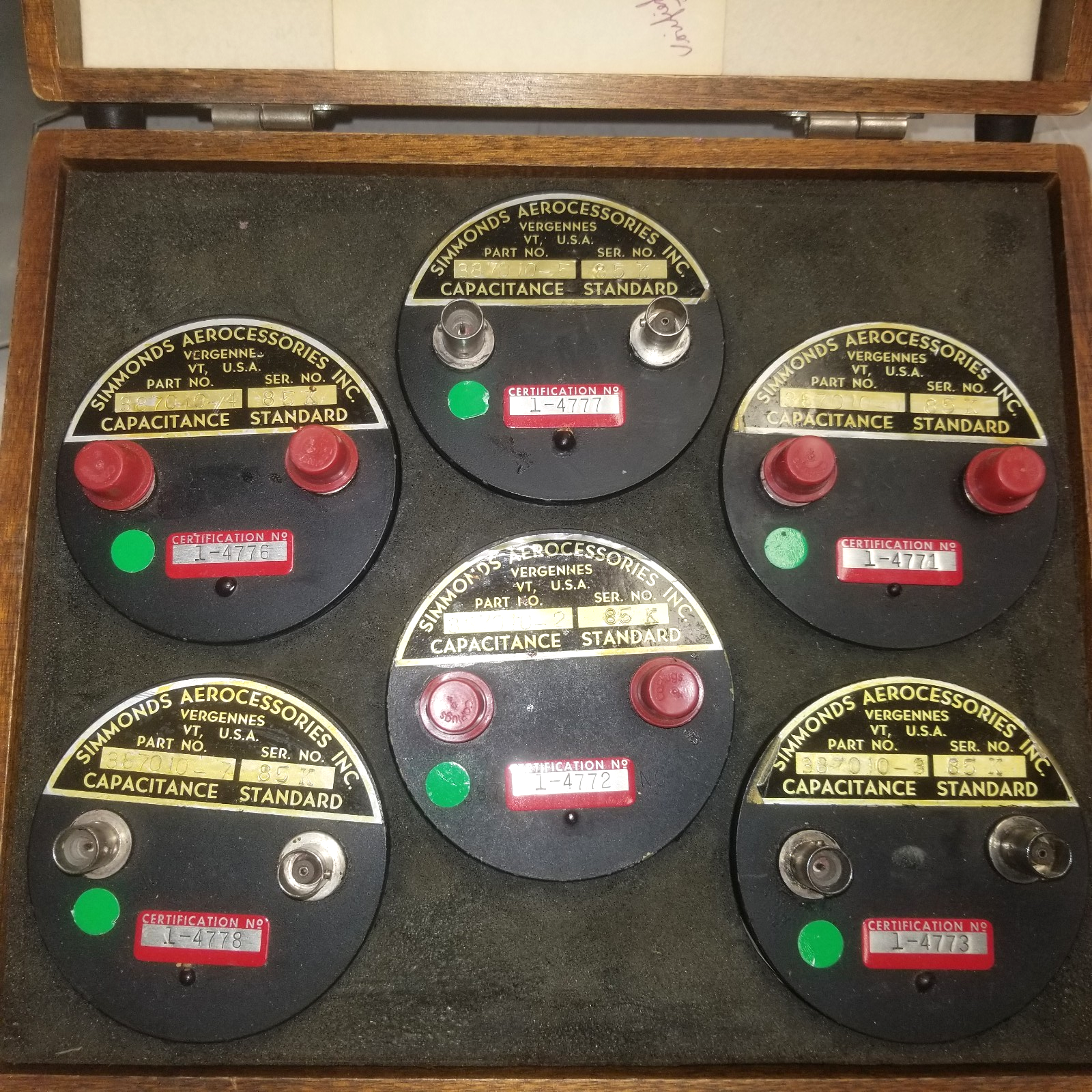 Calibration Precision Capacitor Set