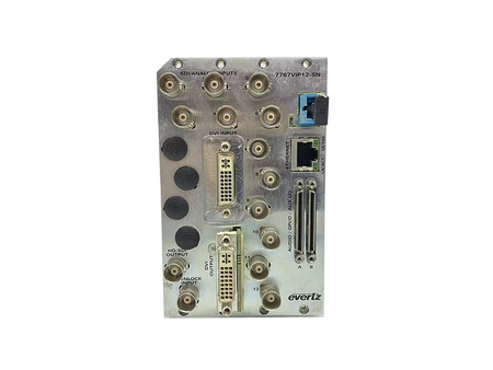 Evertz 7767VIP12-SN Multiviewer 12 Inputs SD/NTSC/PAL with Embedded Audio