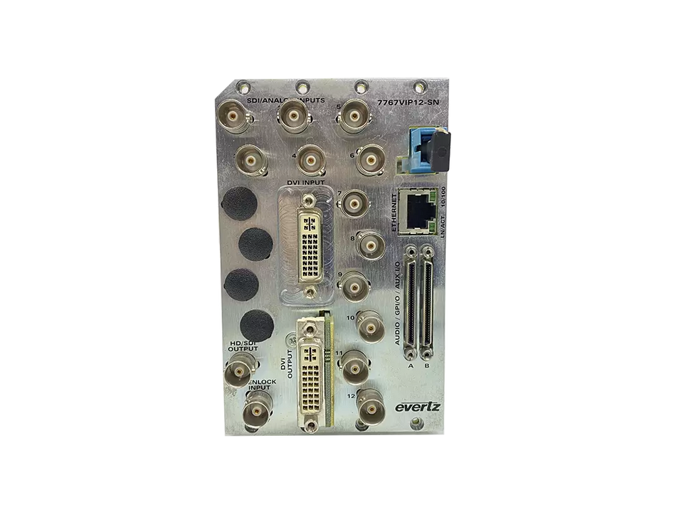 Evertz 7767VIP12-SN Multiviewer 12 Inputs SD/NTSC/PAL with Embedded Audio