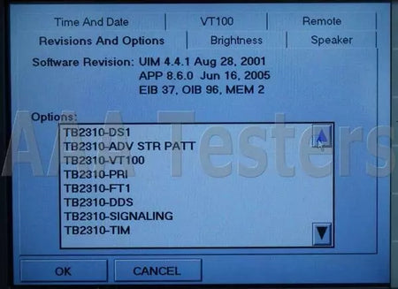 JDSU Acterna TTC 2000 V3 TestPad T-BERD 2310 w/ Signaling VT100 ILE FST - XG eqpt