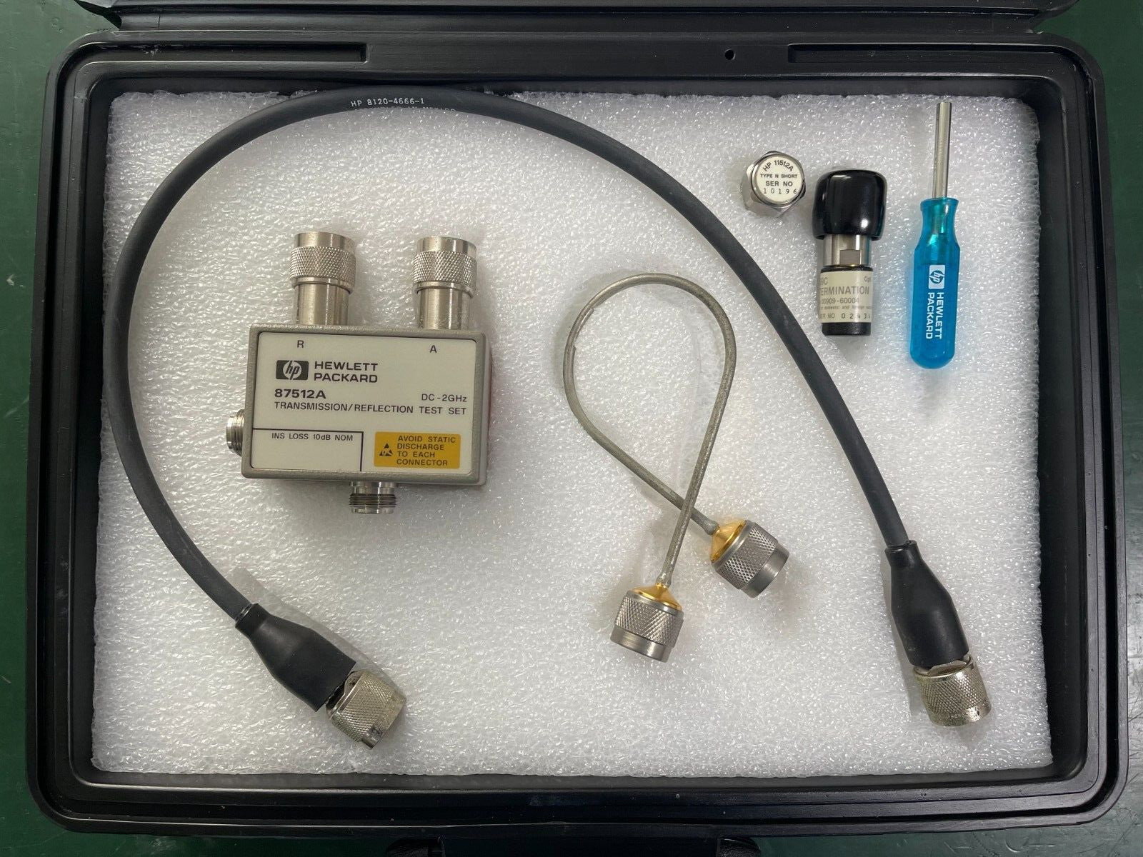 Agilent 87512A Transmission/Reflection Test Kit 50 ohm DC to 2GHz, w/case - XG eqpt