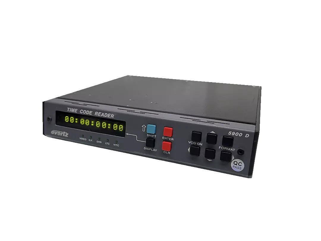 Evertz 5900D Timecode Reader with Video Time Display