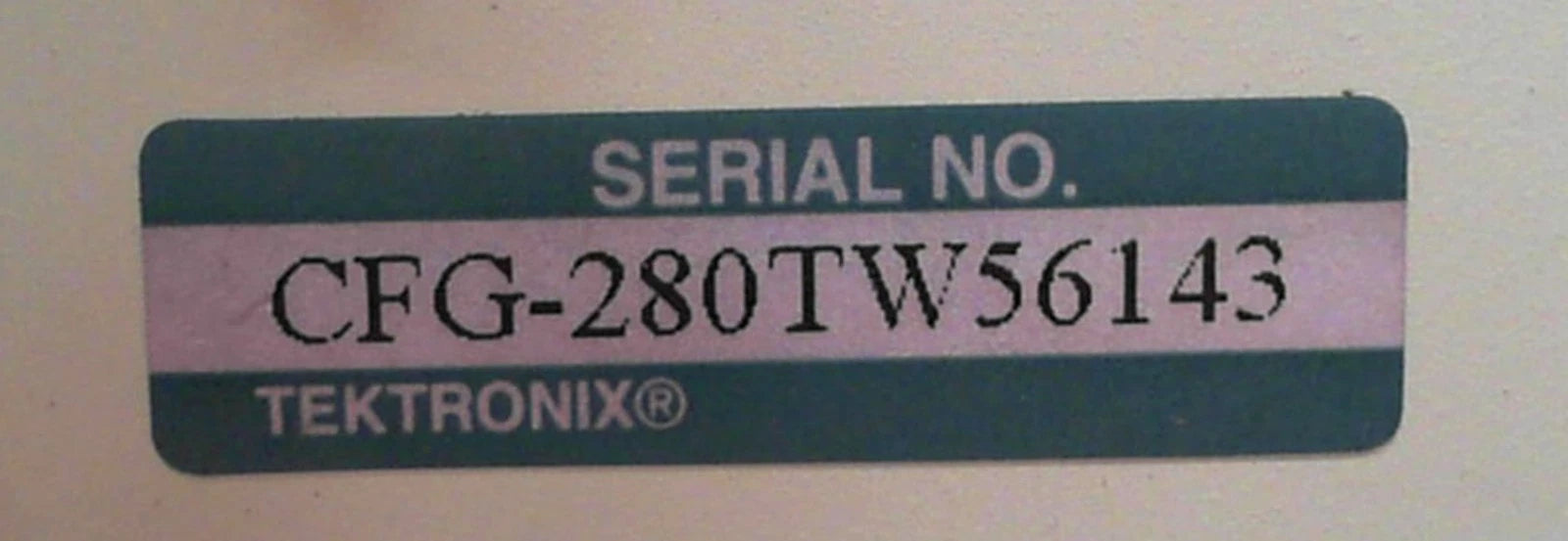 Tektronix CFG280 Function Generator/Counter SN:CFG280TW56143