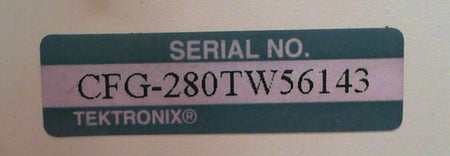 Tektronix CFG280 Function Generator/Counter SN:CFG280TW56143