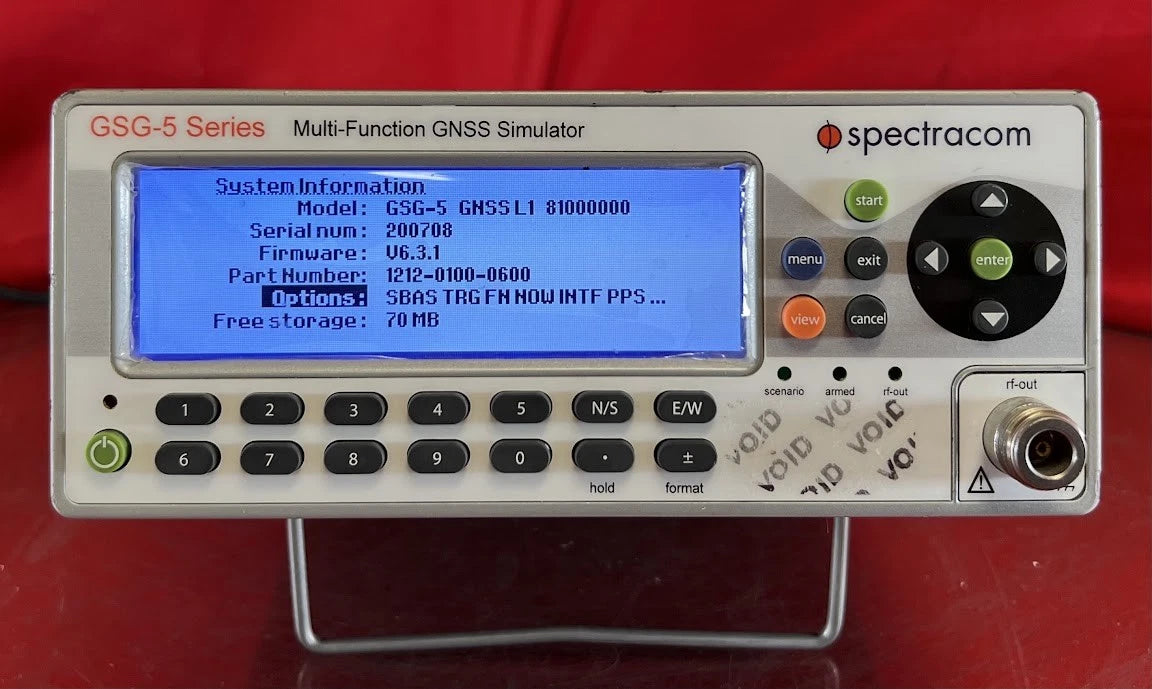Spectracom GSG-51 Single-Channel GPS Factory Tester, SN 200708