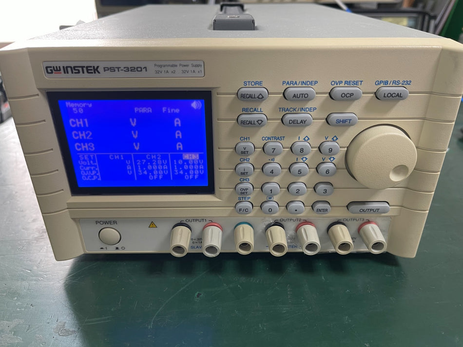 GW Instek PST 3201 Programmable Power Supply 3x32V 1A